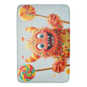 Happy Monster Candy Delight Design Badematte (Vorderseite Vertikal)
