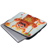Happy Monster Candy Delight Design Laptopschutzhülle (Vorne Knopf)