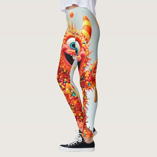 Happy Monster Candy Delight Design Leggings (Links)
