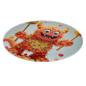 Happy Monster Candy Delight Design Schneidebrett (Ecke)