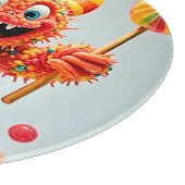 Happy Monster Candy Delight Design Schneidebrett (Ecke)