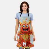 Happy Monster Candy Delight Design Schürze (Getragen)