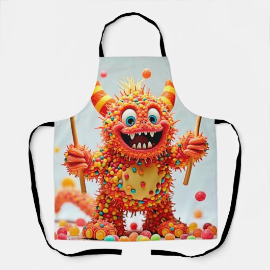 Happy Monster Candy Delight Design Schürze (Vorderseite)