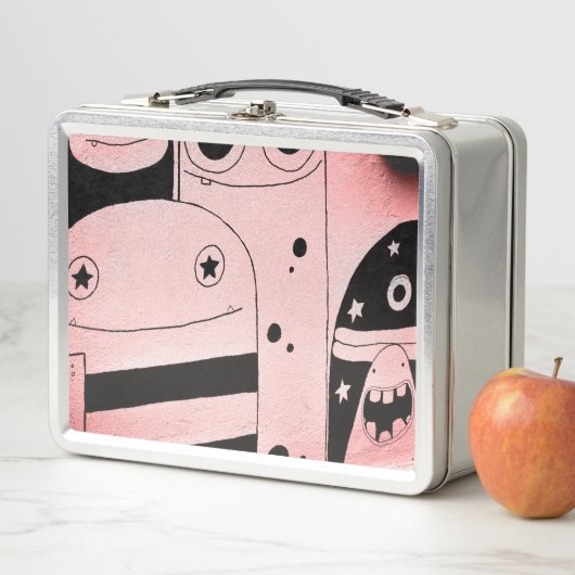 HAPPY MONSTER GRAFFITI DIY INITIAL Metal Lunchbox (Beispiel)