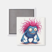 Happy Monster Magnet (Vorderseite/Rückseite)