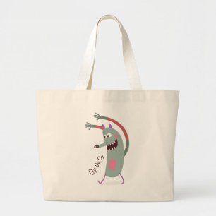 HAPPY MONSTER OY OY OY UY PERSONALISIERT Tote Bag Jumbo Stoffbeutel