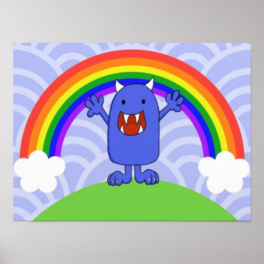 Happy Monster Poster (Vorne)