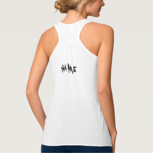 HAPPY MONSTER VOGUE BELLA LEINWAND TANK W/ NAME TOP