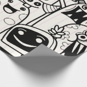 HAPPY MONSTER Wrapping Paper Geschenkpapier (Ecke)
