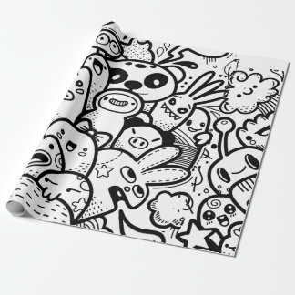 HAPPY MONSTER Wrapping Paper Geschenkpapier