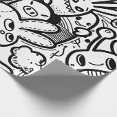 HAPPY MONSTER Wrapping Paper Geschenkpapier (Ecke)
