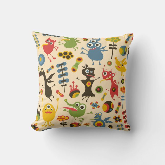 Happy Monsters Pillow Kissen (Vorderseite)