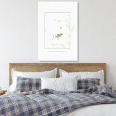 Happy Montag Leinwanddruck (Insitu (Schlafzimmer))