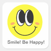 Happy Mood Smiley Sticker Pack 3"x3" (Vorderseite)