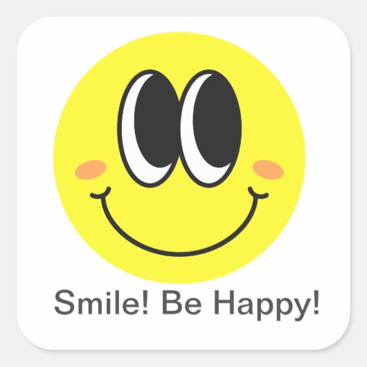 Happy Mood Smiley Sticker Pack 3"x3" (Vorderseite)