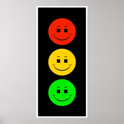 Happy Moody Stoplight Poster (Vorne)