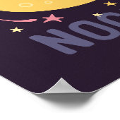 Happy Moon and Stars Kinderzimmer Kunst, Dichtung  Poster (Ecke)