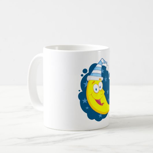 Happy Moon Face Kaffeetasse (Vorderseite Links)