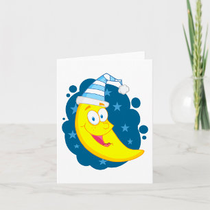 Happy Moon Face Karte