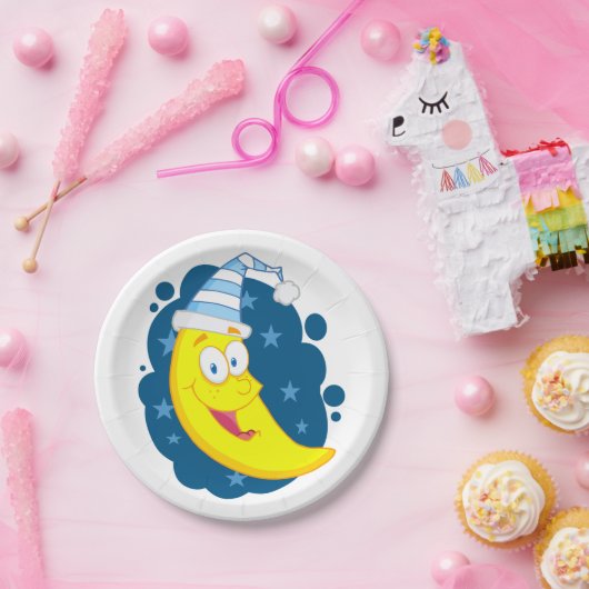 Happy Moon Face Pappteller (Party)