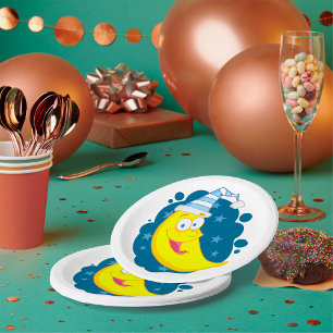 Happy Moon Face Pappteller