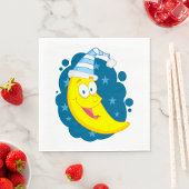 Happy Moon Face Serviette