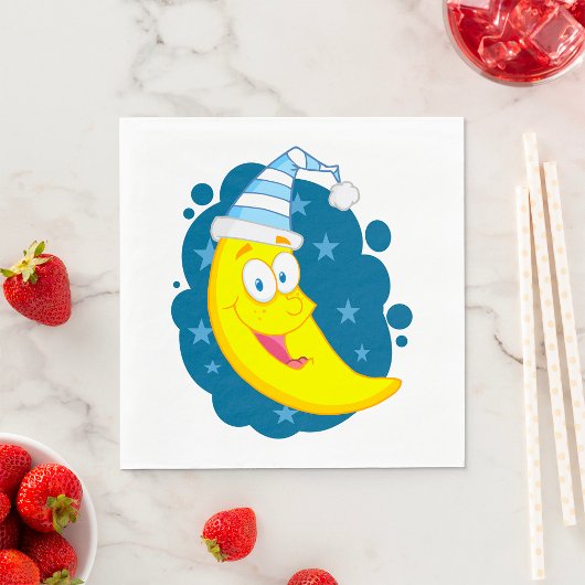 Happy Moon Face Serviette