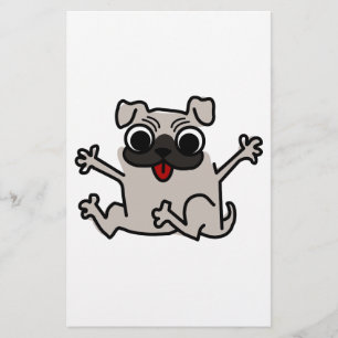 Happy Mops Briefpapier