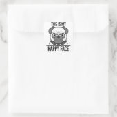 Happy Mops Sticker for Dog Lovers (Tasche)
