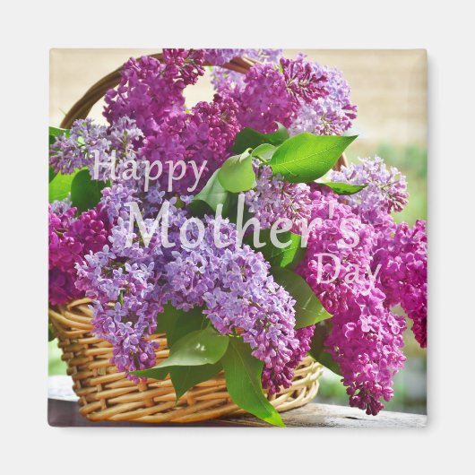 Happy Mother Day 2 Inch Square Magnet (Vorne)