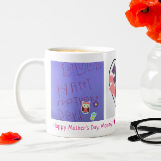 Happy Mother Day 3 Foto Custom Kid's Art Kaffeetasse
