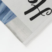 Happy Mother Day 8 Foto Custom Message Graue Fleecedecke (Ecke)