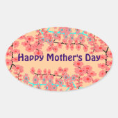 Happy Mother Day Aufkleber (Vorderseite)