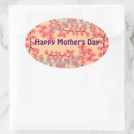 Happy Mother Day Aufkleber (Tasche)