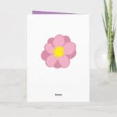 Happy Mother Day Baby Monkey Karte (Rückseite)