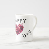 Happy Mother Day Bone China Tasse (Vorderseite Rechts)