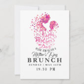 Happy Mother Day Brunch Einladung (Vorderseite)