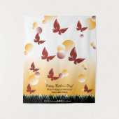 Happy Mother Day Butterflies Event Table Runner Wandteppich (Vorderseite)