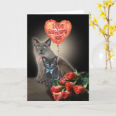 Happy Mother Day Cats Karte (Gelbe Blume)