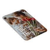 Happy Mother Day Custom Foto and Text Magnet (Rechte Seite)