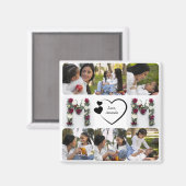 Happy Mother Day Custom Foto Magnet (Vorderseite/Rückseite)