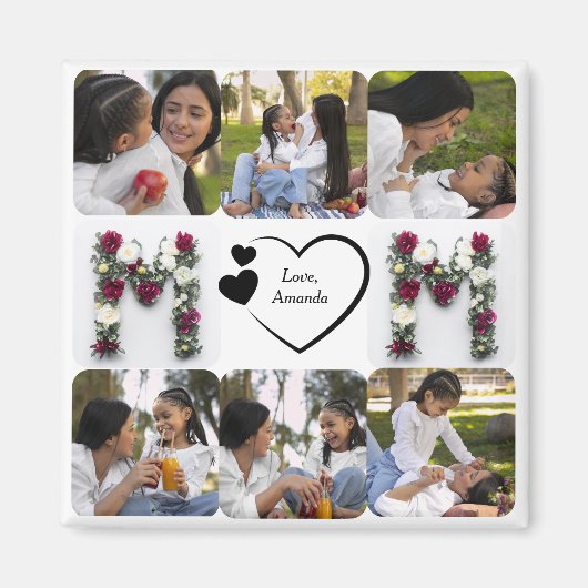 Happy Mother Day Custom Foto Magnet (Vorne)