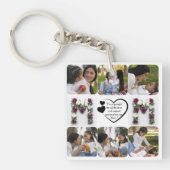 Happy Mother Day Custom Foto Schlüsselanhänger (Vorderseite)