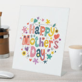 Happy Mother Day Floral Cool Stylish Lettering Sockelschild (In Situ)