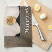 Happy Mother Day Floral Orchid Geschirrtuch (Viertel Falte)