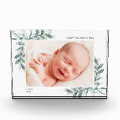 Happy Mother Day Foto Block mit Blätter Berries (Vorderseite)