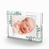 Happy Mother Day Foto Block mit Blätter Berries (Rechts)