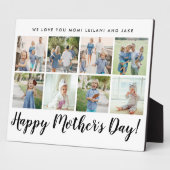 Happy Mother Day Foto Collage Custom White Fotoplatte (Seite)