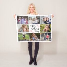 Happy Mother Day Foto Collage Fleecedecke