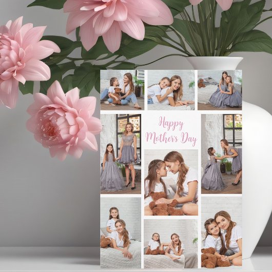 Happy Mother Day Foto Collage von Daughter Karte